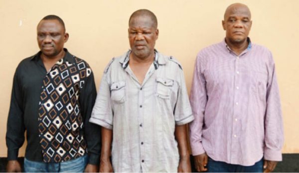 The three men, who allegedly duped Ibadan high chief, Oba Lekan Balogun, of about N300m