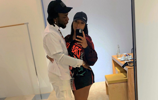 Burna Boy and his girlfriend Stefflon Don