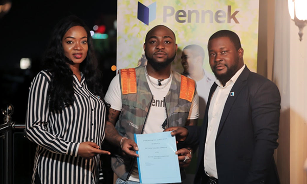 Davido becomes the official brand ambassador of Pennek Nigeria Limited, a leading real estate companies in Nigeria