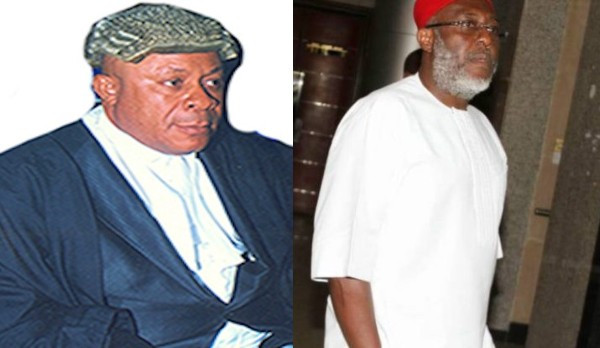 Justice Okon Abang vs Olisa Metuh