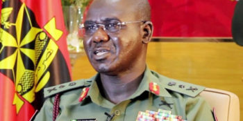 The Chief of Army Staff, Lieutenant General Tukur Buratai