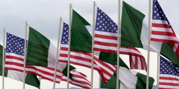 Nigeria and US Flags