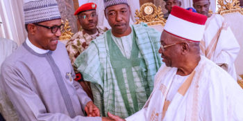 President Buhari and Borno leaders