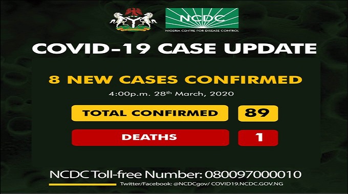 89 confirmed cases of coronavirus in Nigeria