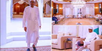 President Muhammadu Buhari, the Minister of Health and the Director-General of the NCDC have met at the State House in Abuja over COVID-19 outbreak.