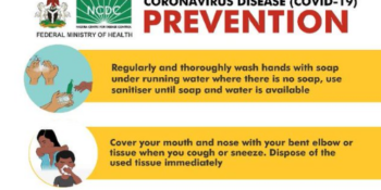 NCDC Coronavirus disease (COVID-19) prevention tips