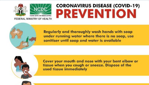 NCDC Coronavirus disease (COVID-19) prevention tips