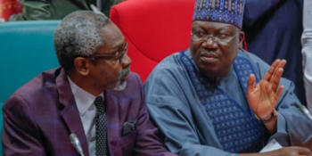 Speaker, House of Reps, Mr. Femi Gbajabiamila and Senate President, Ahmad Ibrahim Lawan