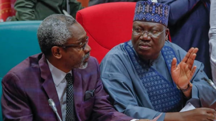 Speaker, House of Reps, Mr. Femi Gbajabiamila and Senate President, Ahmad Ibrahim Lawan