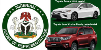 House of Representatives acquires Toyota Camry 2020 model cars