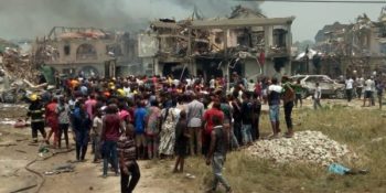 Lagos explosion destroys over 50 houses
