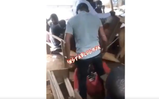 Teacher Beating a female student in Badagry, Lagos