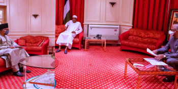 The Minister of Health, Dr. Osagie Ehanire, and the Director-General of the Nigeria Centre for Disease Control, Dr. Chikwe Ihekweazu, on Sunday, April 26th, 2020 met with President Muhammadu Buhari, at the Presidential Villa, Abuja.