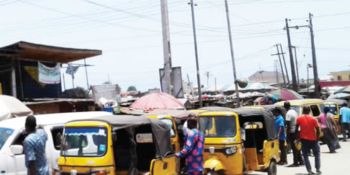 Keke operators and commercial drivers at Iyana-Iba