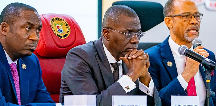 Governor Babajide Sanwo-Olu and Prof. Akin Abayomi