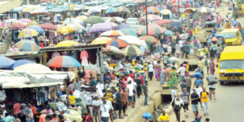 Open market in Lagos