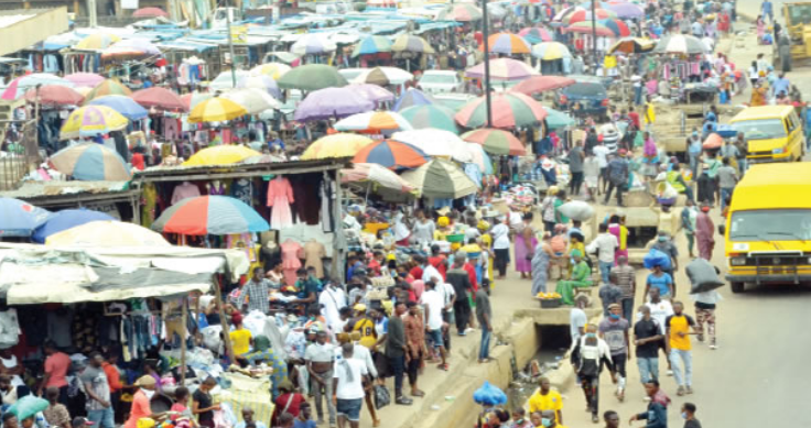 Open market in Lagos