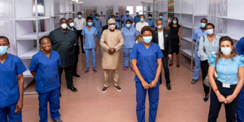 Nigerian isolation facility workers