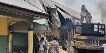 Rivers State Governor, Nyesom Wike, demolishes two hotels
