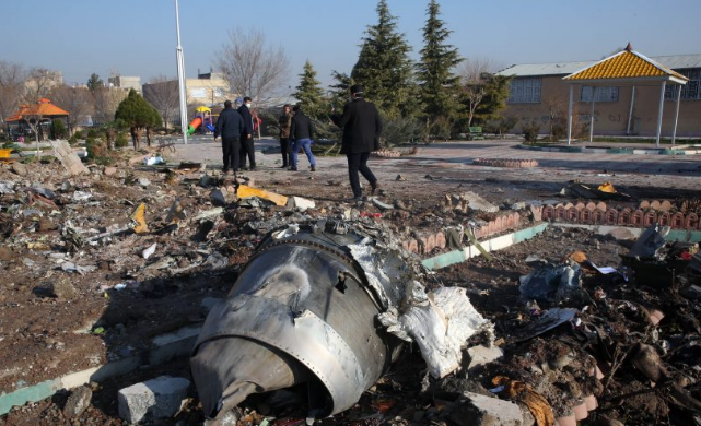 Downed Ukrainian jetliner near Tehran airport