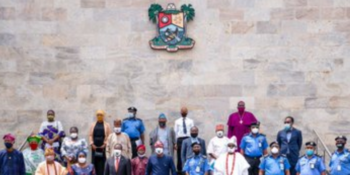 Governor Babajide Sanwo-Olu inaugurates community policing in Lagos State