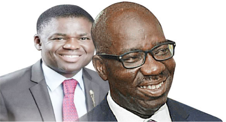 Governor Godwin Obaseki and his Deputy, Philip Shaibu