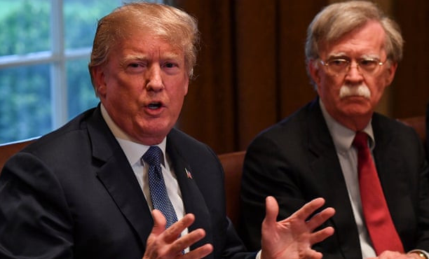 President Donald Trump with John Bolton