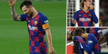 Barcelona loses to Osasuna at home - Lionel Messi, Gerard Pique and Antoine Griezmann