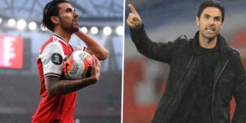 Dani Ceballos and Arsenal manager, Mikel Arteta