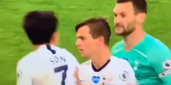 Hugo Lloris and Son Heung-min had a huge bust-up at half-time of Spurs' game against Everton
