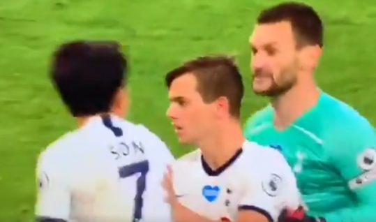 Hugo Lloris and Son Heung-min had a huge bust-up at half-time of Spurs' game against Everton