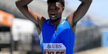 Noah Lyles thought he had set a new world 200m record time in the Inspiration Games