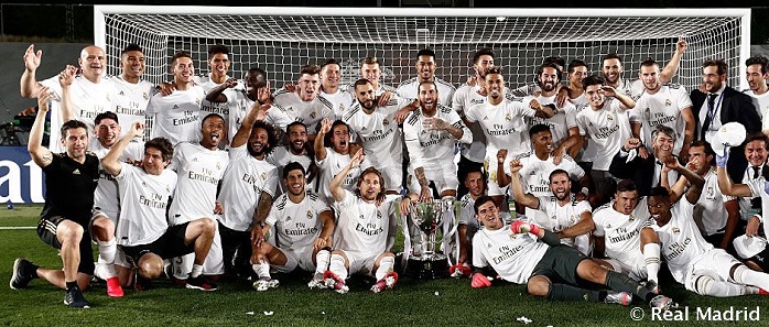 Real Madrid celebrates 34th Laliga title
