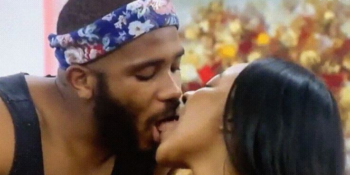 BBNaija Kiddwaya and Erica kissing