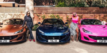 Billionaire businessman, Femi Otedola Purchases Three Ferrari Portofino Whips For His Daughters