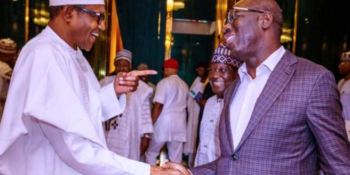 President Muhammadu Buhari and Edo State Governor, Godwin Obaseki