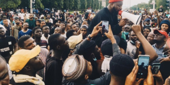 Davido joins #EndSARS protest in Abuja, and secures the release of protesters from police detention