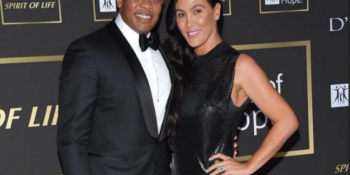 Dr Dre with his estranged wife, Nicole Young