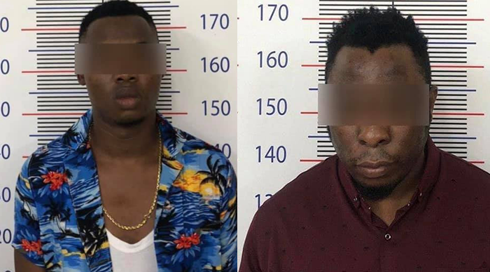 Two suspected Nigerian internet fraudsters in Cambodia