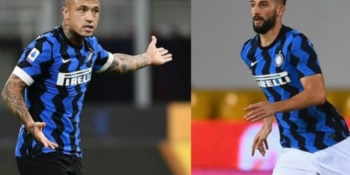 Inter Milan stars, Roberto Gagliardini and Radja Nainggolan