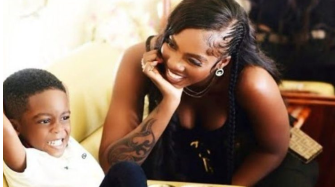 Tiwa Savage and her son, Jamil Balogun