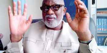 Ondo State Governor, Mr. Rotimi Akeredolu (SAN)