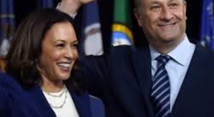 Kamala Harris and her husband, Douglas Emhoff