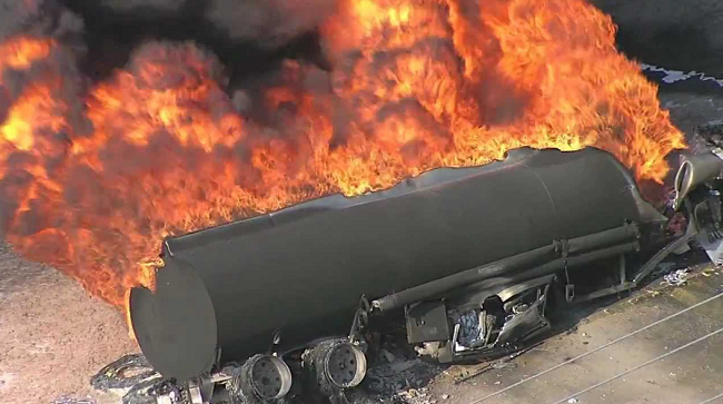 Petrol tanker explosion