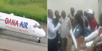 Earlier in the week a video was circulating where a passenger became violent when Nigeria’s carrier, Dana Air delayed its flight from Abuja to Lagos.