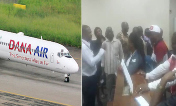 Earlier in the week a video was circulating where a passenger became violent when Nigeria’s carrier, Dana Air delayed its flight from Abuja to Lagos.