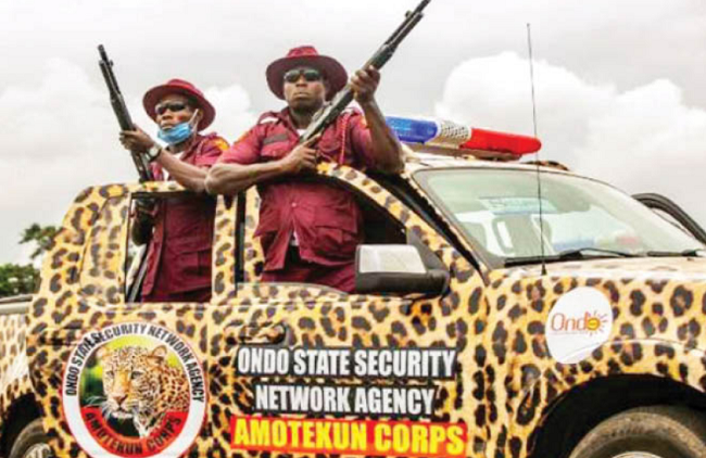 Amotekun Corps in Ondo State