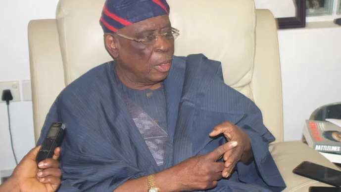 Former Ogun State Governor and chieftain of the All Progressives Congress (APC), Chief Olusegun Osoba