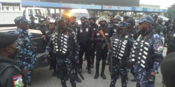 Police in show of force, tighten security around Lekki