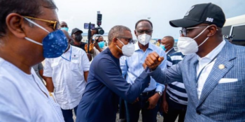 Lagos State governor, Mr. Babajide Sanwo-Olu at Trade Free Zone